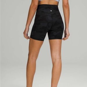 Lululemon Align High-Rise Short Black Camouflage